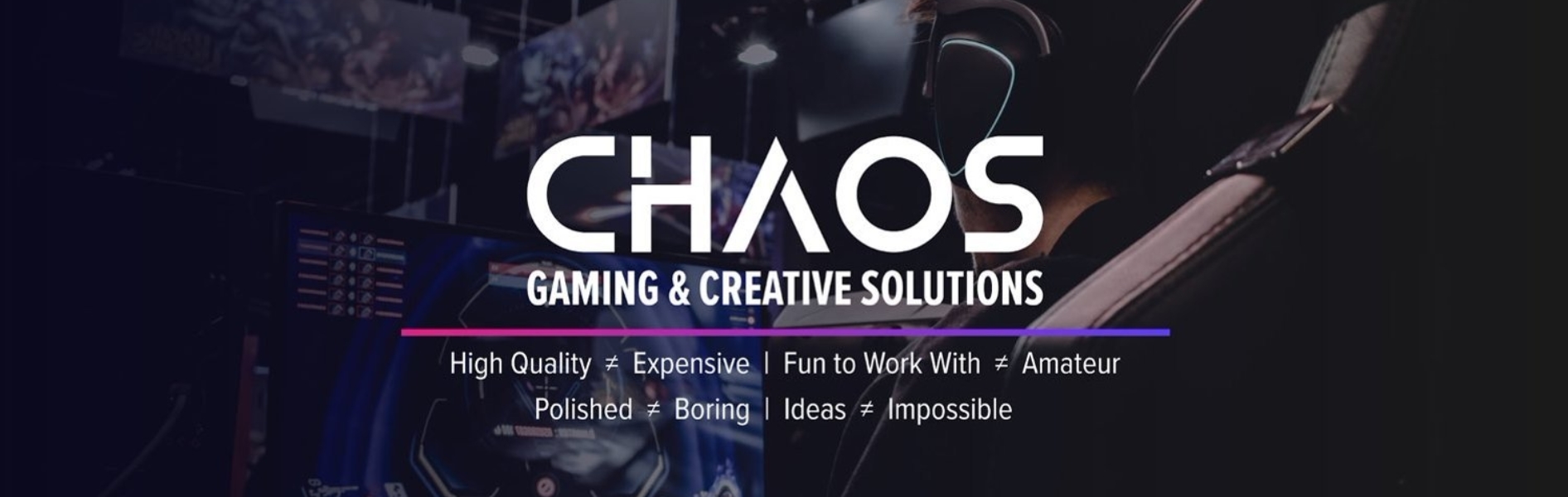 Chaos Gaming & Creative Solutions Banner